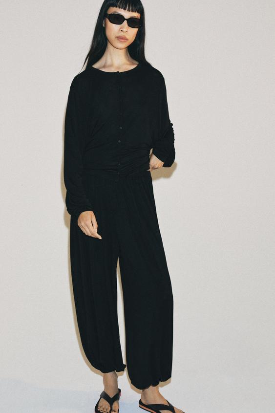 Pantalon bouffant fluide