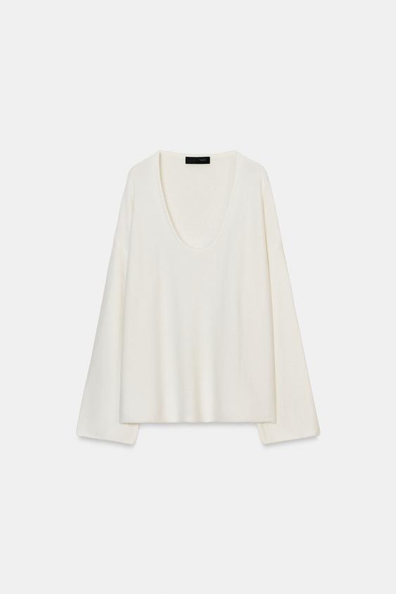 Pull en maille à col rond