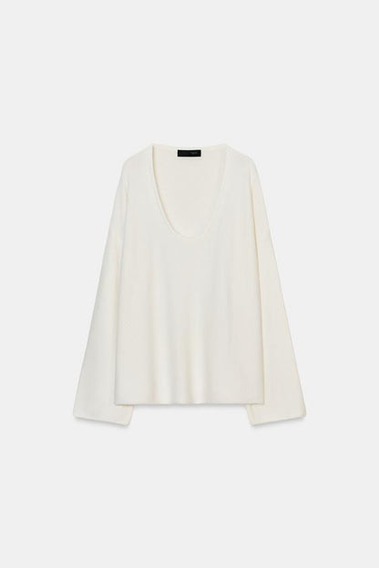 Pull en maille à col rond