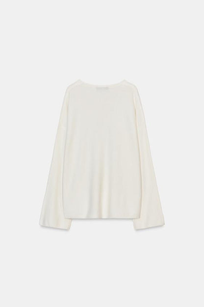 Pull en maille à col rond