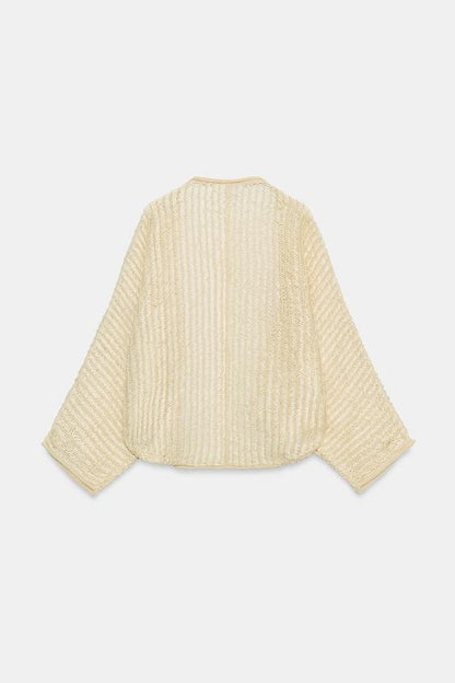 Veste ouverte en maille