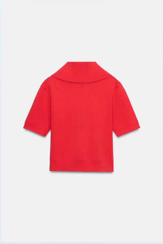 Veste en maille à fermeture zippée
