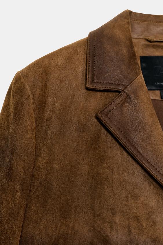 Manteau 100 % cuir ZW Collection Édition limitée
