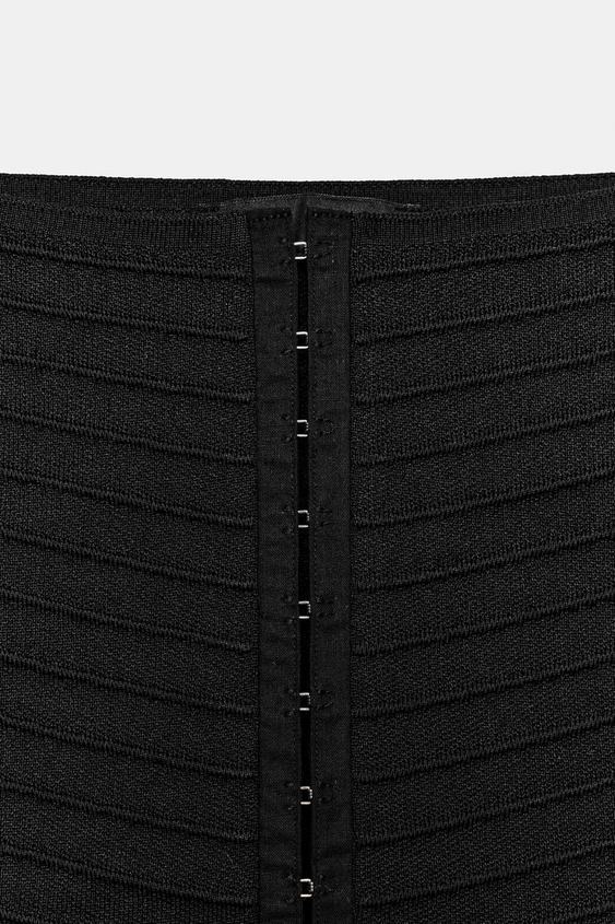 Top corset en maille