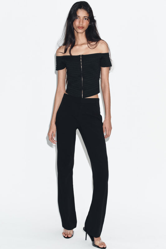 Top corset en maille