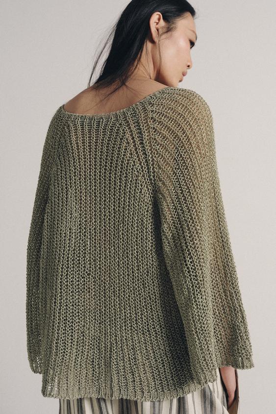Pull ajouré en maille