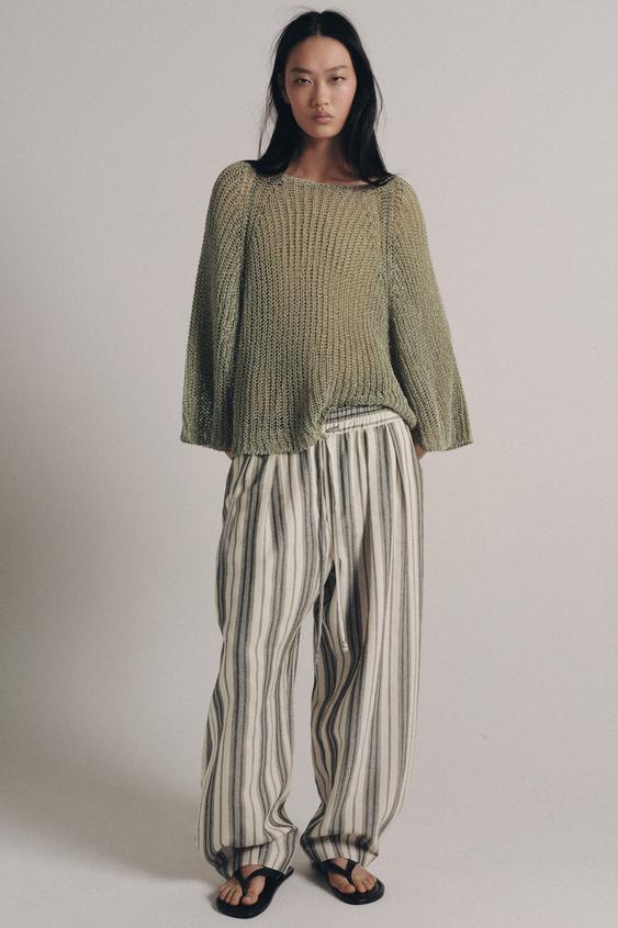 Pull ajouré en maille