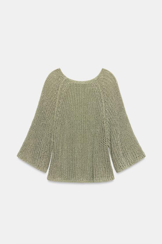 Pull ajouré en maille