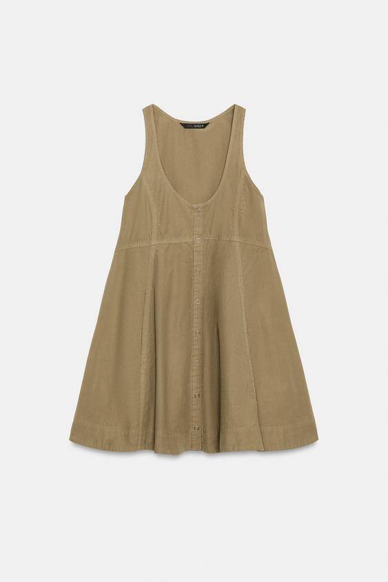 Robe en popeline délavée