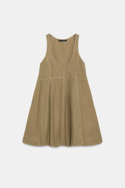 Robe en popeline délavée