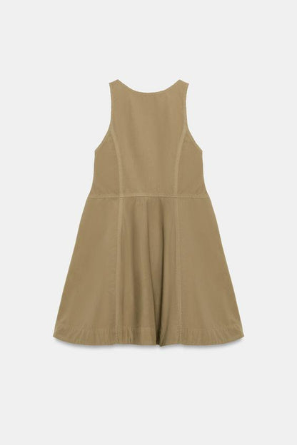 Robe en popeline délavée