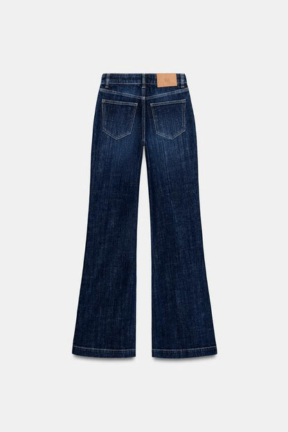 Jean Z1975 coupe bootcut taille haute à pli nervuré