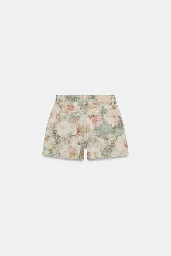 Short Z1975 taille mi-haute imprimé floral