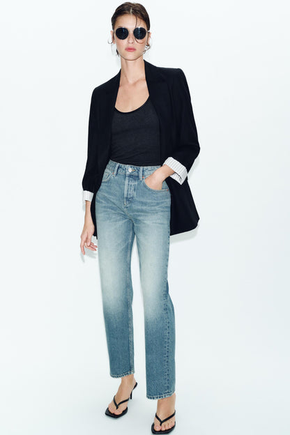 Jean Z1975 slim court taille mi-haute