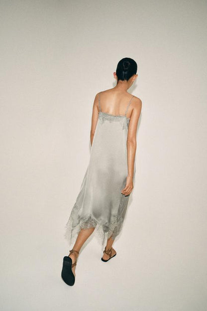Robe midi en dentelle ZW Collection