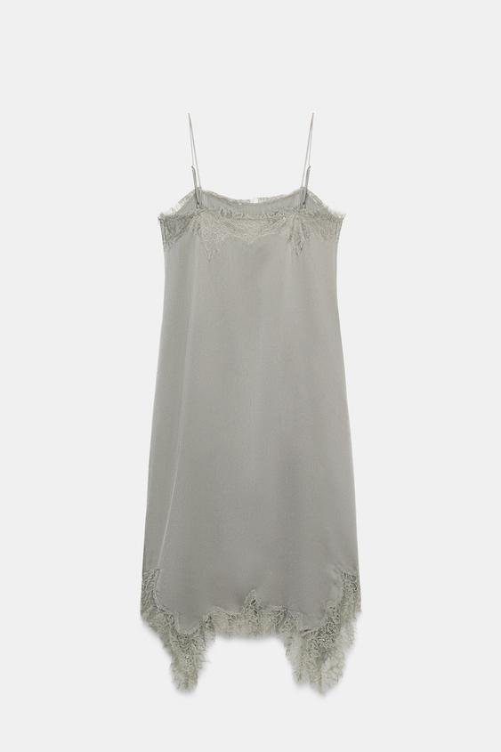 Robe midi en dentelle ZW Collection
