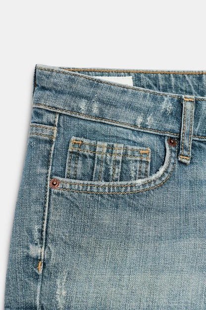 Short mini en denim TRF taille basse