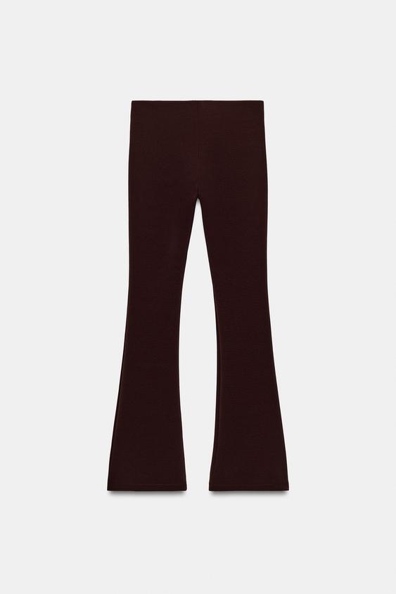 Pantalon coupe évasée extensible à clous