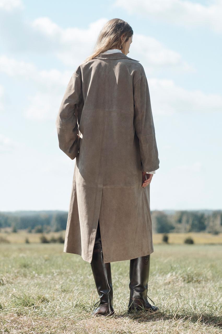 Manteau 100 % cuir suédé Édition limitée