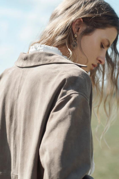 Manteau 100 % cuir suédé Édition limitée