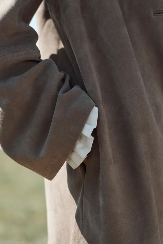 Manteau 100 % cuir suédé Édition limitée