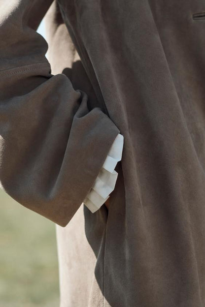 Manteau 100 % cuir suédé Édition limitée