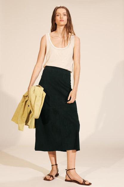 Jupe minimaliste en cuir suédé Édition limitée