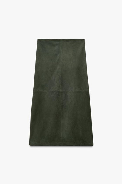 Jupe minimaliste en cuir suédé Édition limitée