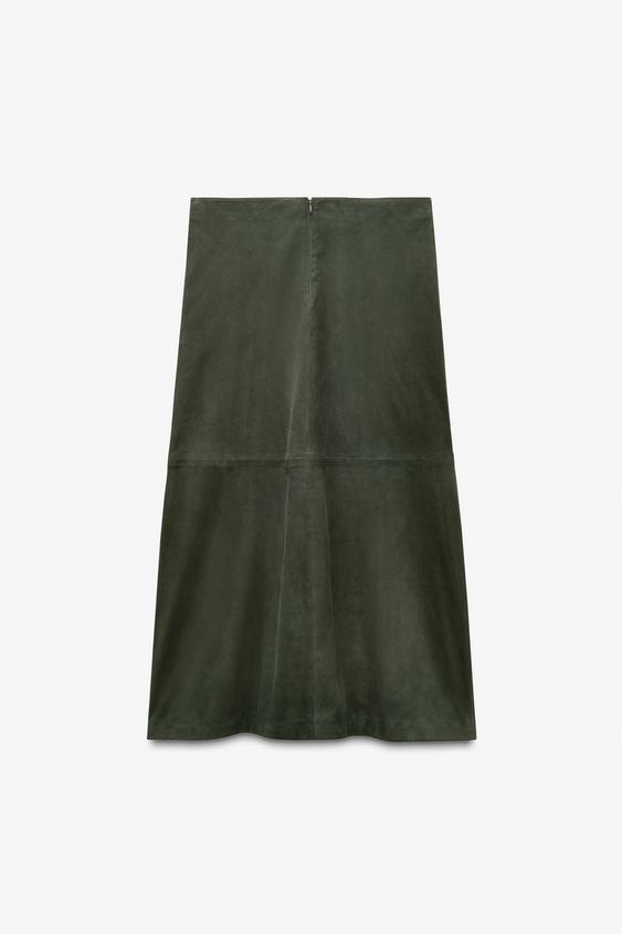 Jupe minimaliste en cuir suédé Édition limitée
