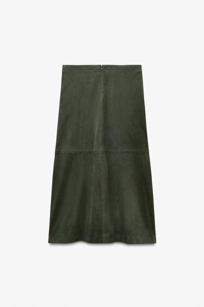 Jupe minimaliste en cuir suédé Édition limitée