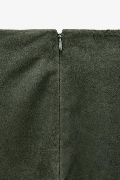 Jupe minimaliste en cuir suédé Édition limitée