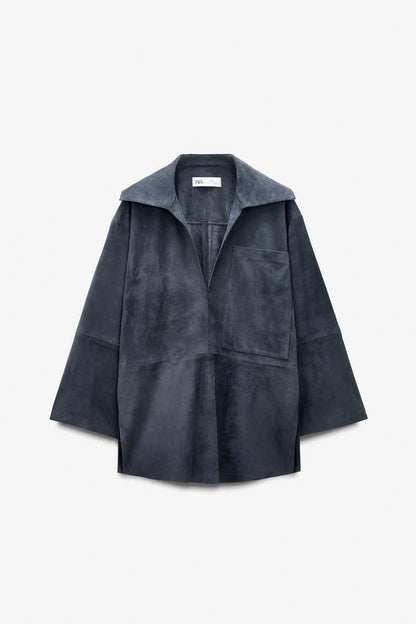 Chemise à poche en cuir suédé Édition limitée