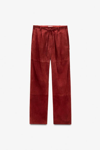 Pantalon en cuir suédé Édition limitée