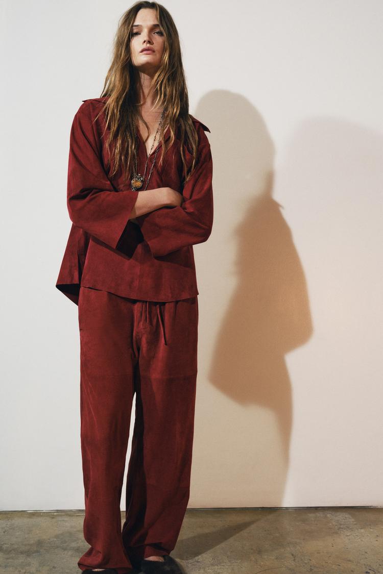 Pantalon en cuir suédé Édition limitée