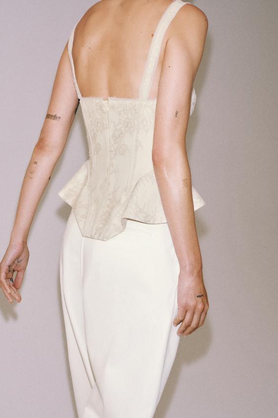 Top corset en dentelle ZW Collection