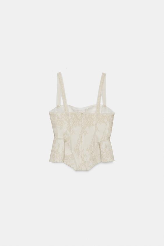 Top corset en dentelle ZW Collection