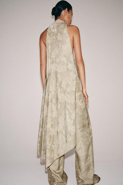 Top asymétrique en jacquard ZW Collection