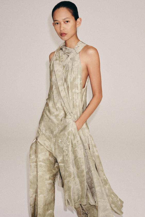 Top asymétrique en jacquard ZW Collection