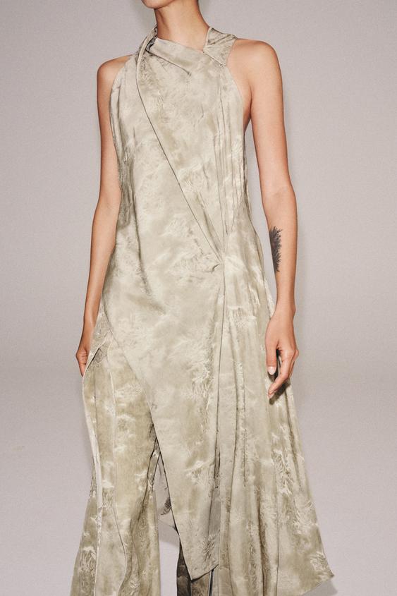 Top asymétrique en jacquard ZW Collection