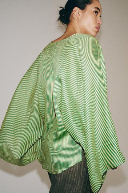 Chemise en ramie à rayures ZW Collection