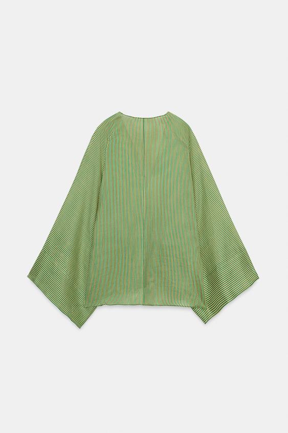 Chemise en ramie à rayures ZW Collection