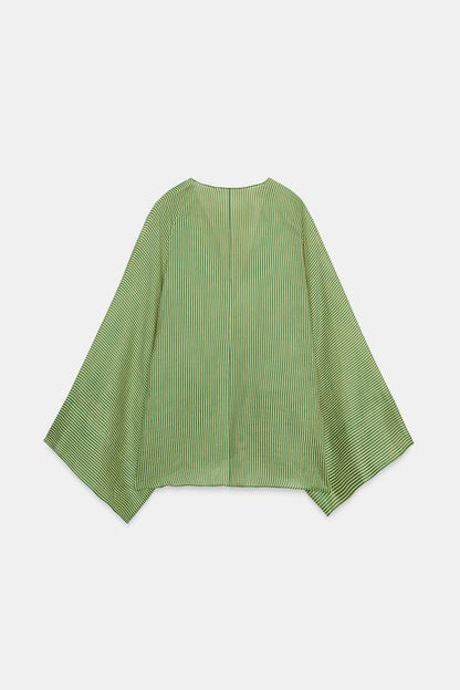 Chemise en ramie à rayures ZW Collection