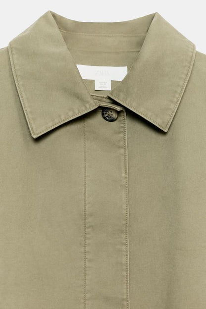 Blouson court effet délavé