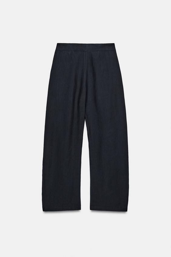 Pantalon à jambe large à plis ZW Collection