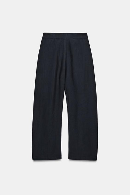Pantalon à jambe large à plis ZW Collection