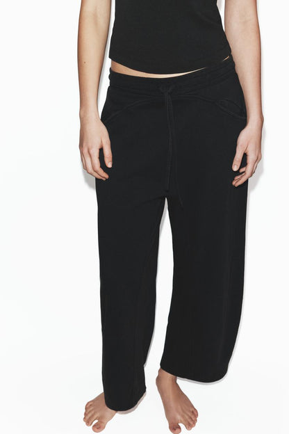 Pantalon molleton effet délavé