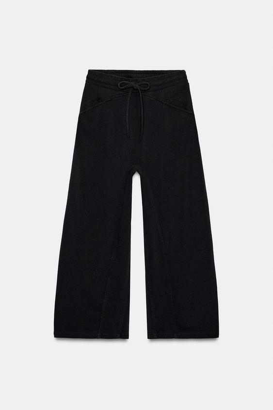 Pantalon molleton effet délavé