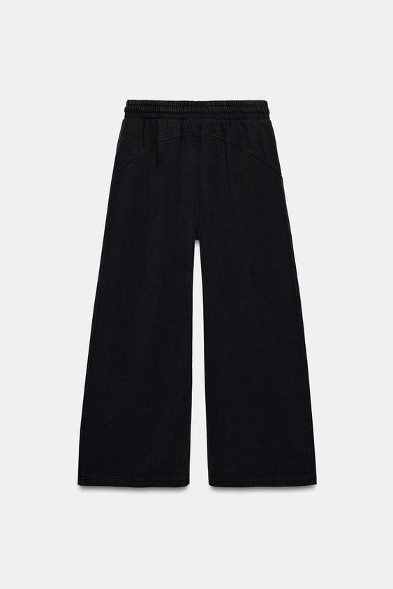 Pantalon molleton effet délavé