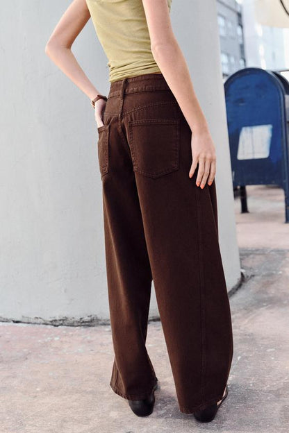 Jean Z1975 coupe barrel, taille mi-haute et longueur cheville