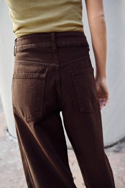 Jean Z1975 coupe barrel, taille mi-haute et longueur cheville